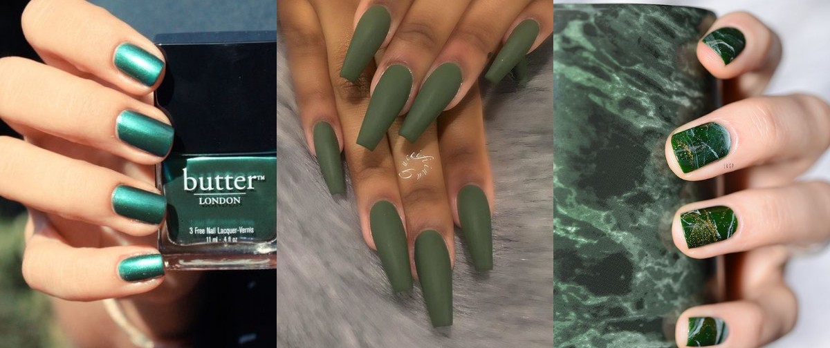 EXQUISITE EMERALD GREEN NAILS DESIGNS FOR YOU
