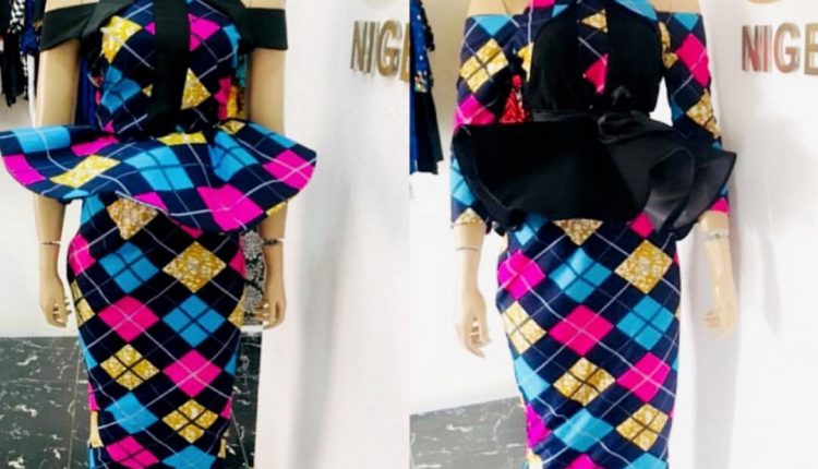 elegant colorful african dress