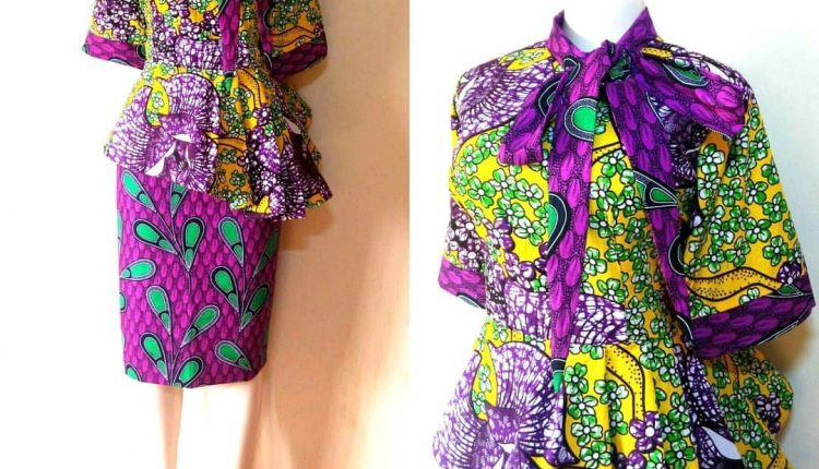 2019 colorful african dress
