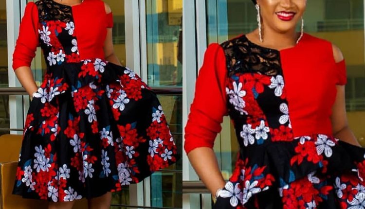 2019 RED COLORED MINI DRESS