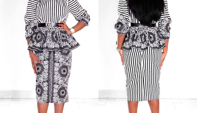 BLACK AND WHITE ANKARA DESIGN