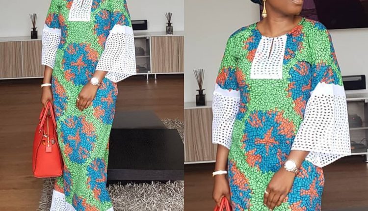 COLORFUL LONG AFRICAN DRESS