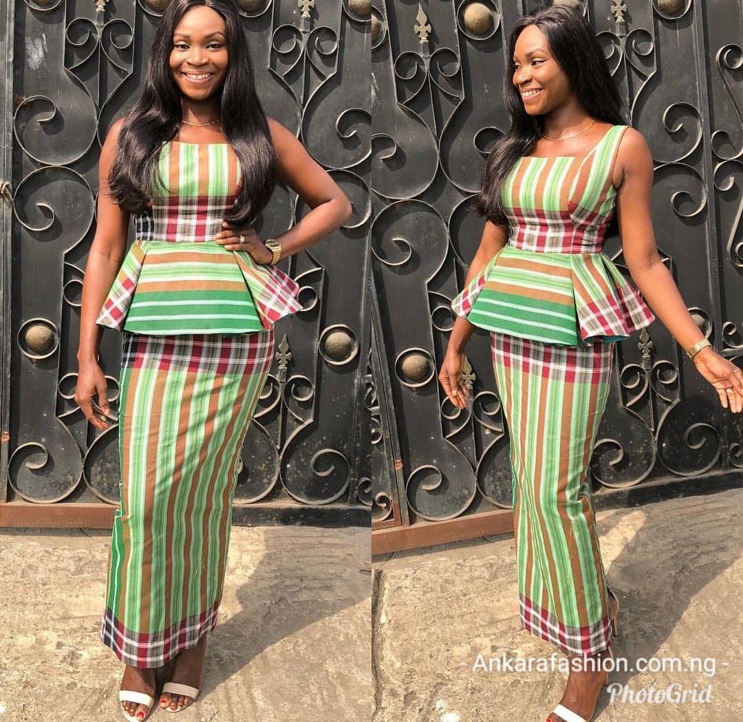 2019 NIGERIAN SKIRT&BLOUSE