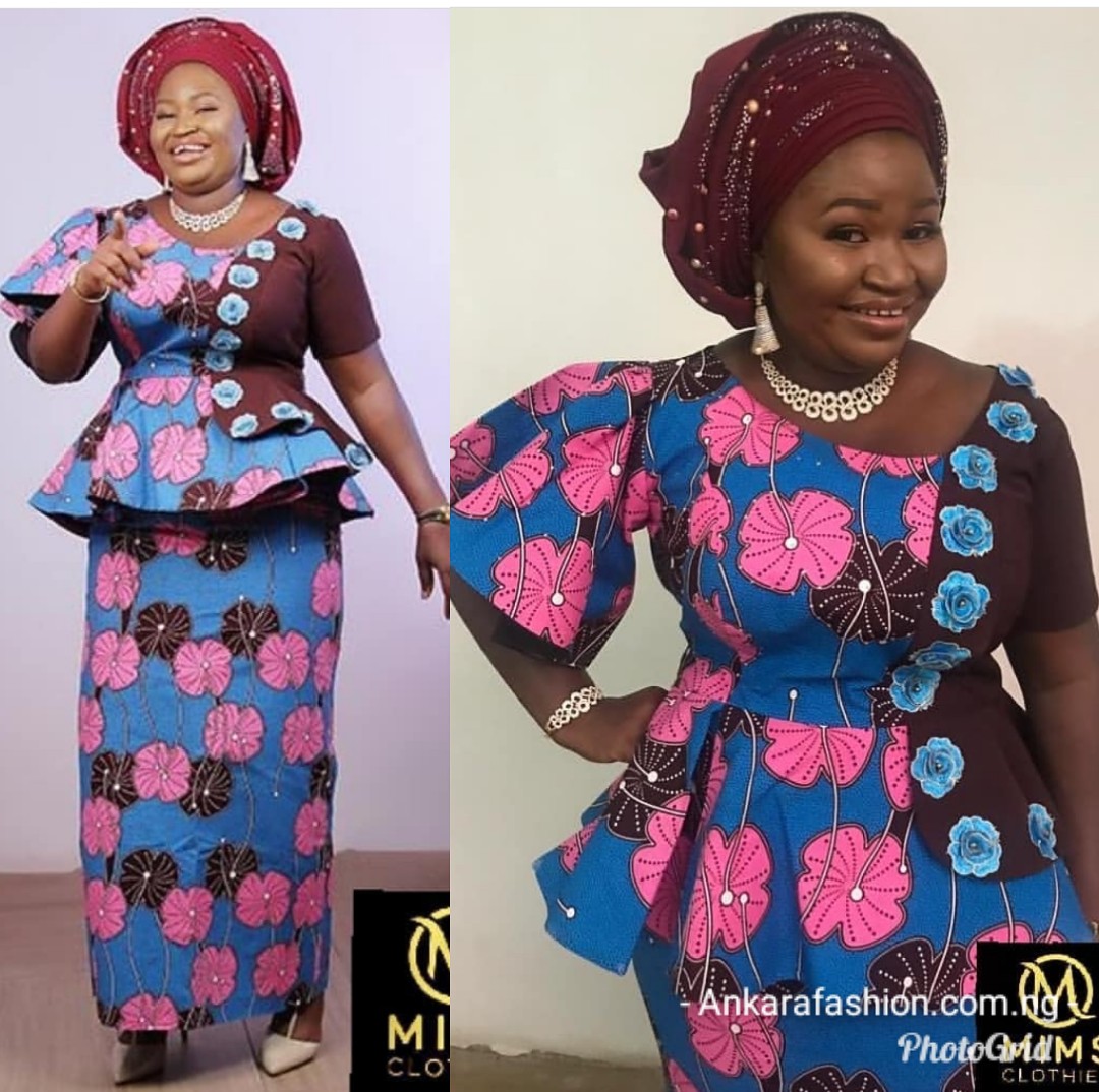 2019 NIGERIAN SKIRT&BLOUSE