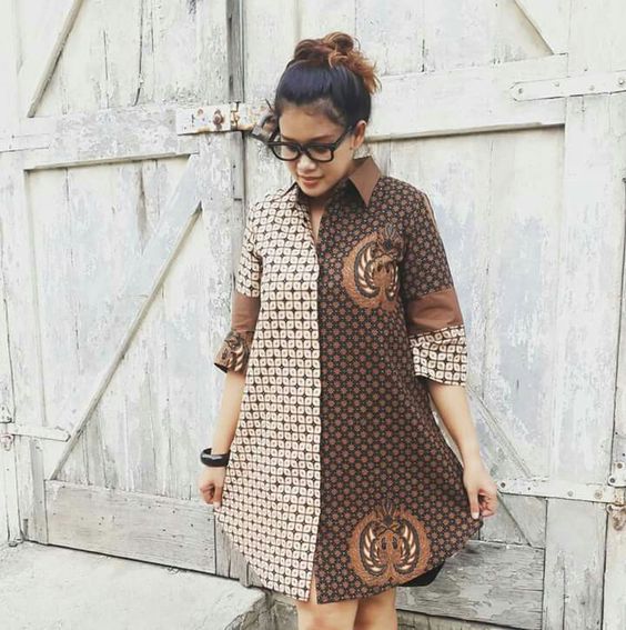 AMAZING ANKARA SHIRT DRESS