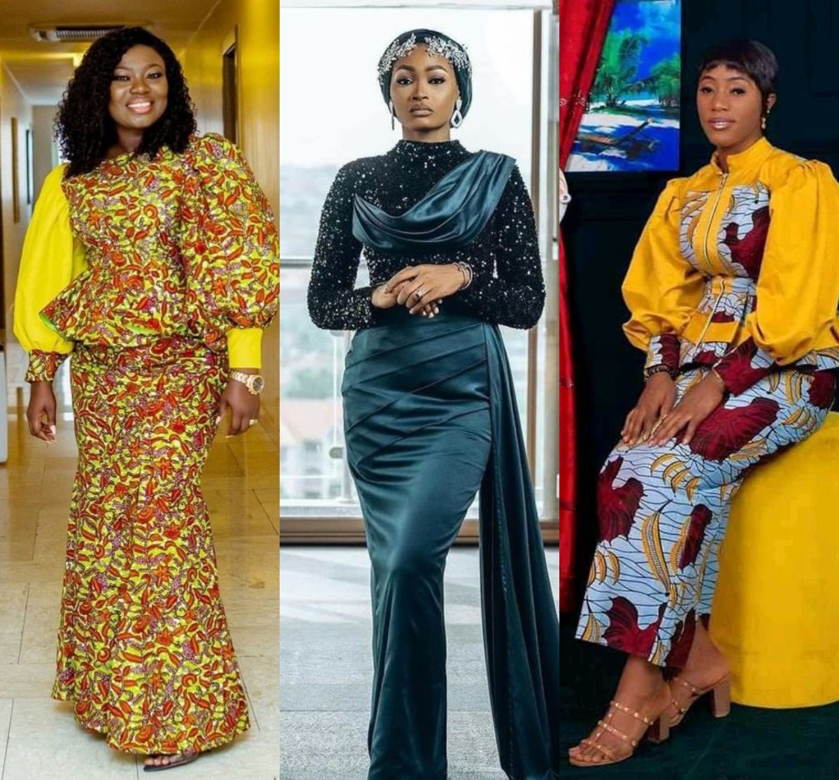 Engagements Kente Dresses Styles