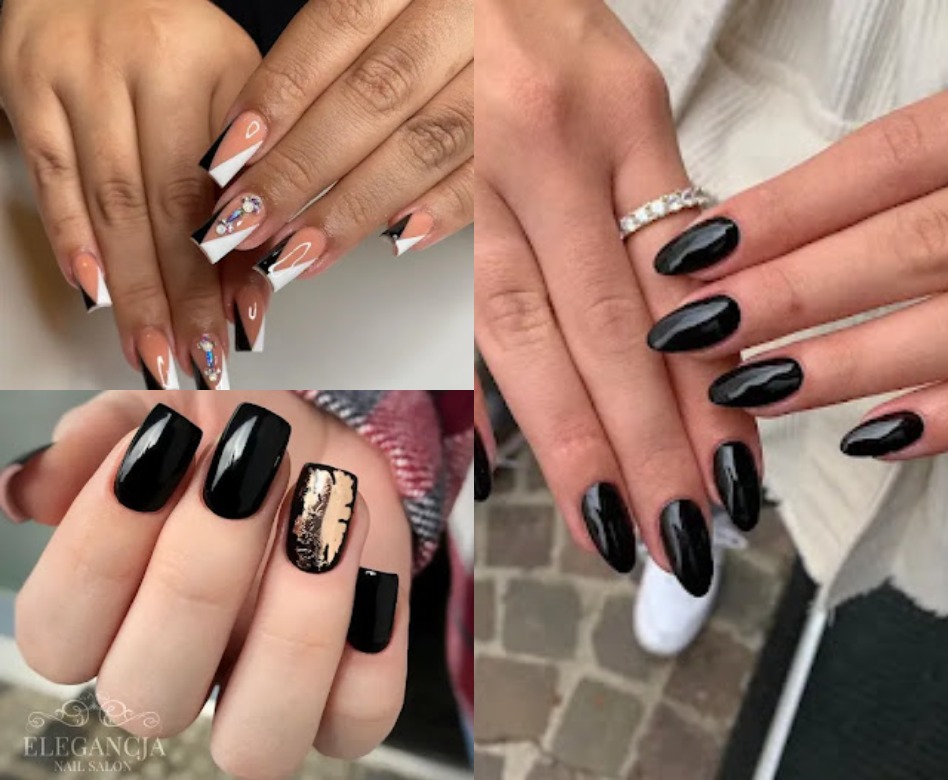 Flawless Black Nail Designs For Ladies