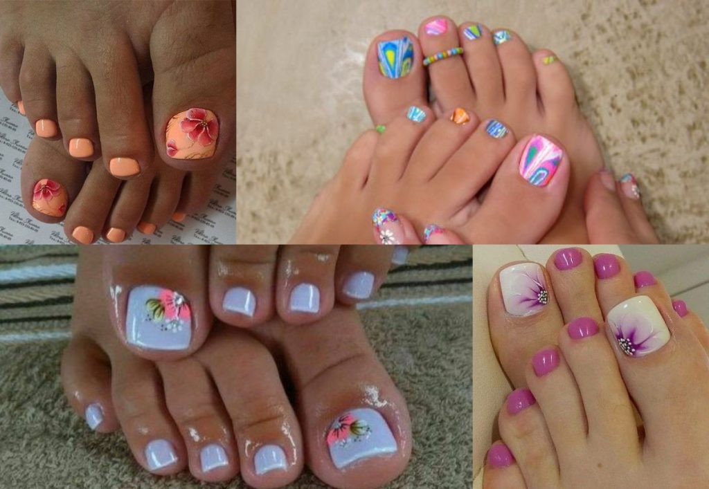 1. Spring Floral Toe Nail Art Design - wide 7