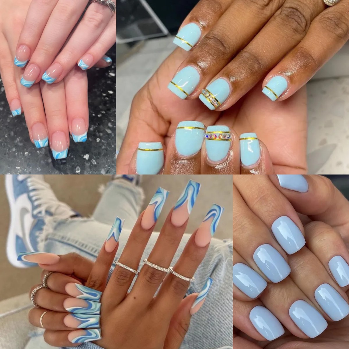 Baby Blue Nail Designs for Ladies That You’ll Love