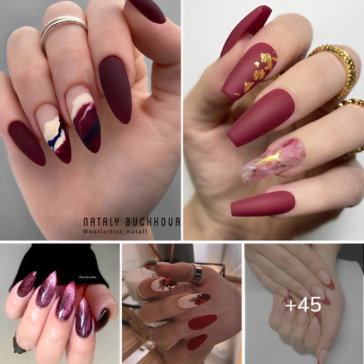 Burgᴜndy NaιƖs That Are Ultrɑ-Trendy Rιght Now